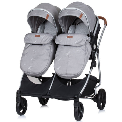 Carucior gemeni Chipolino Duo Smart 3 in 1 anthracite