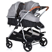 Carucior gemeni Chipolino Duo Smart 3 in 1 anthracite