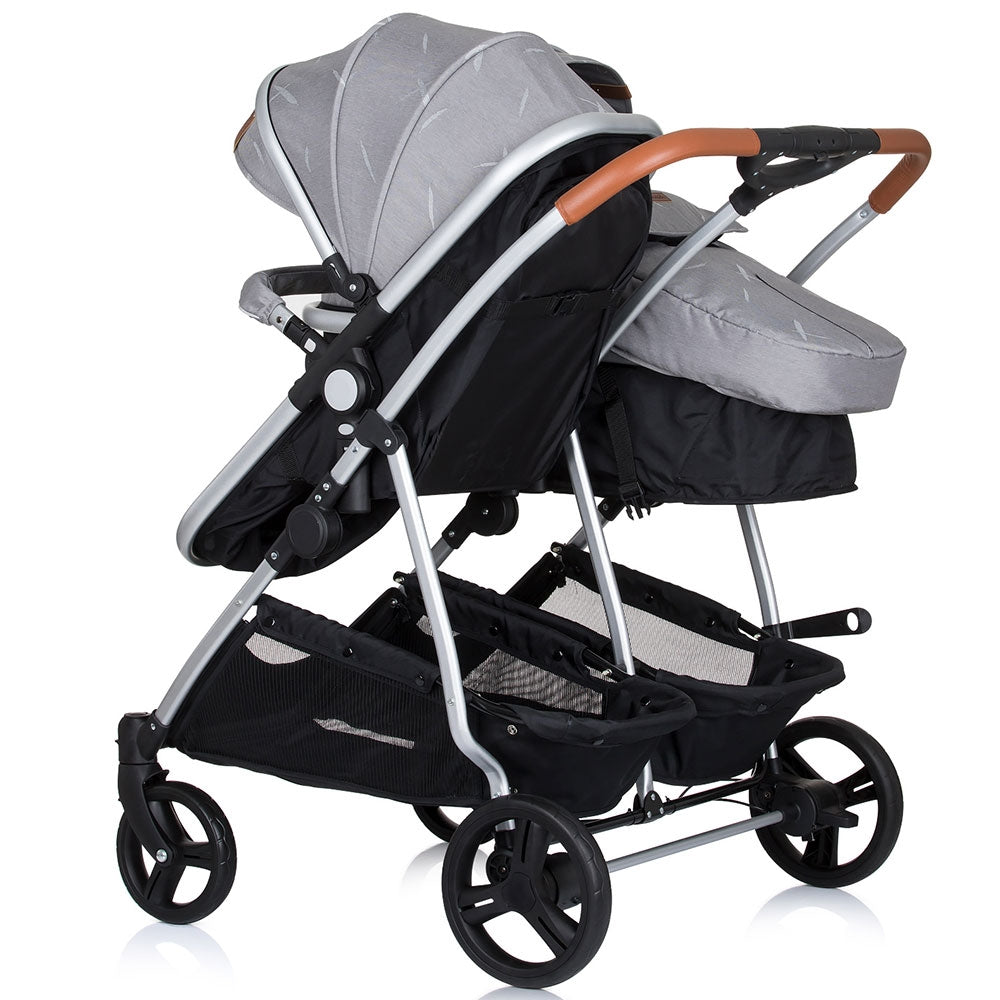 Carucior gemeni Chipolino Duo Smart 3 in 1 anthracite