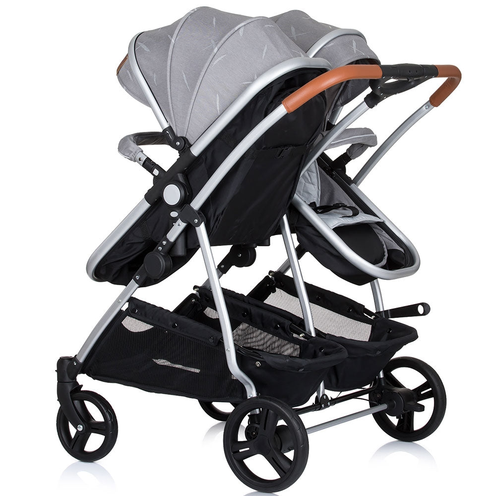 Carucior gemeni Chipolino Duo Smart 3 in 1 anthracite