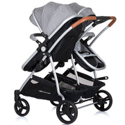 Carucior gemeni Chipolino Duo Smart 3 in 1 anthracite