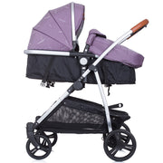 Carucior gemeni Chipolino Duo Smart 3 in 1 anthracite lilac