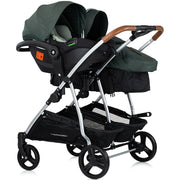 Carucior gemeni Chipolino Duo Smart 3 in 1 basil