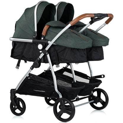 Carucior gemeni Chipolino Duo Smart 3 in 1 basil