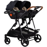 Carucior gemeni Chipolino Duo Smart 3 in 1 blackberry