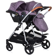 Carucior gemeni Chipolino Duo Smart 3 in 1 lilac