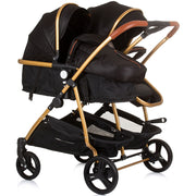 Carucior gemeni Chipolino Duo Smart 3 in 1 obsidian gold