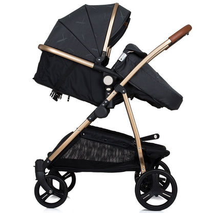 Carucior gemeni Chipolino Duo Smart 3 in 1 raven