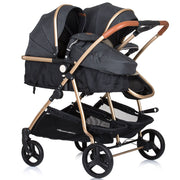 Carucior gemeni Chipolino Duo Smart 3 in 1 raven