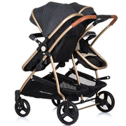 Carucior gemeni Chipolino Duo Smart 3 in 1 raven