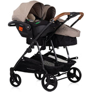 Carucior gemeni Chipolino Duo Smart 3 in 1 tiramisu