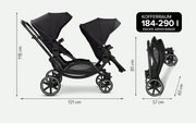 Carucior gemeni Zoom 2 Coal ABC Design