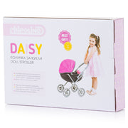 Carucior pentru papusi Chipolino Daisy pink linen