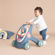 Carucior pentru papusi Smoby Baby Walker 3 in 1 cu papusa