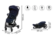Carucior sport Styler - troler blue melange - Fillikid