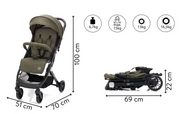Carucior sport Styler - troler Olive melange - Fillikid