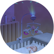 Carusel muzical pentru patut cu proiector Chipolino Unicorn