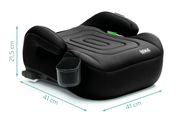 Inaltator auto Isofix Luxe Flip black grupa 2/3 Fililikd