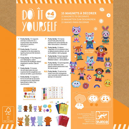 Joc creativ DIY Funky Familie, Djeco