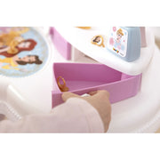 Jucarie Smoby Masuta de machiaj Disney Princess 2 in 1 roz cu accesorii