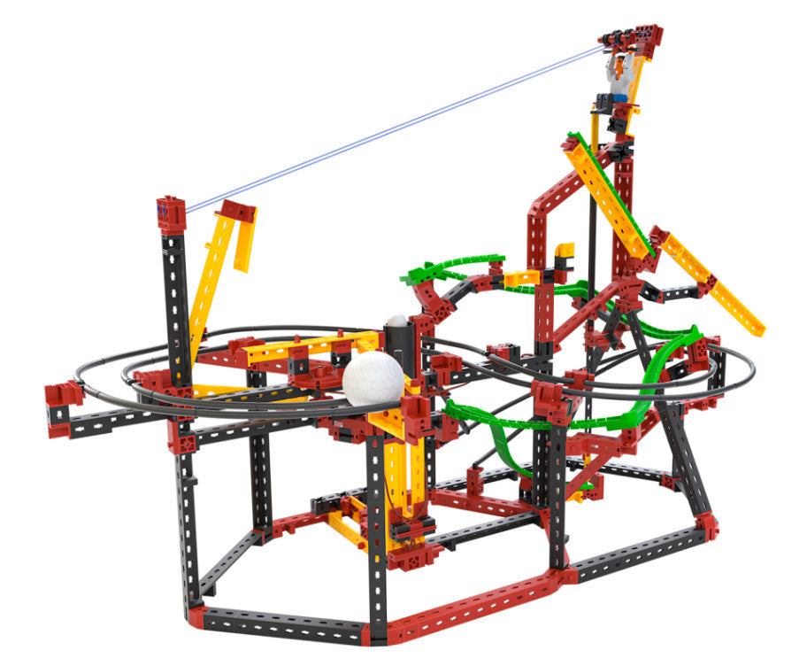 Kit STEM Circuite XL de reactii in lant traznite, Fischertechnik