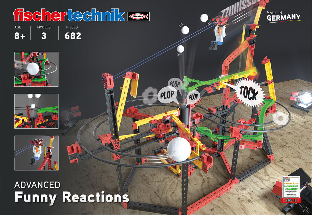 Kit STEM Circuite XL de reactii in lant traznite, Fischertechnik