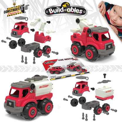 Kit STEM de construit Masini de interventie 2 in 1