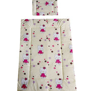 Lenjerie patut Hubners Kitty Floricele 5 piese crem