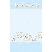 Lenjerie patut Hubners Ursulet pe Semiluna 5 piese albastru