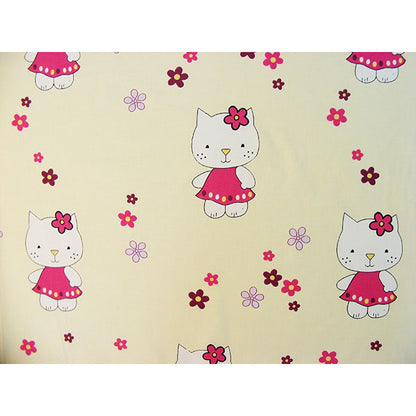 Lenjerie patut Hubners Kitty Floricele 4 piese crem