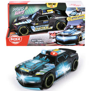 Masina Dickie Toys Rhythm Patrol 20 cm negru cu lumini si sunete