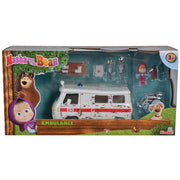 Masina Simba Masha and the Bear Ambulance cu accesorii