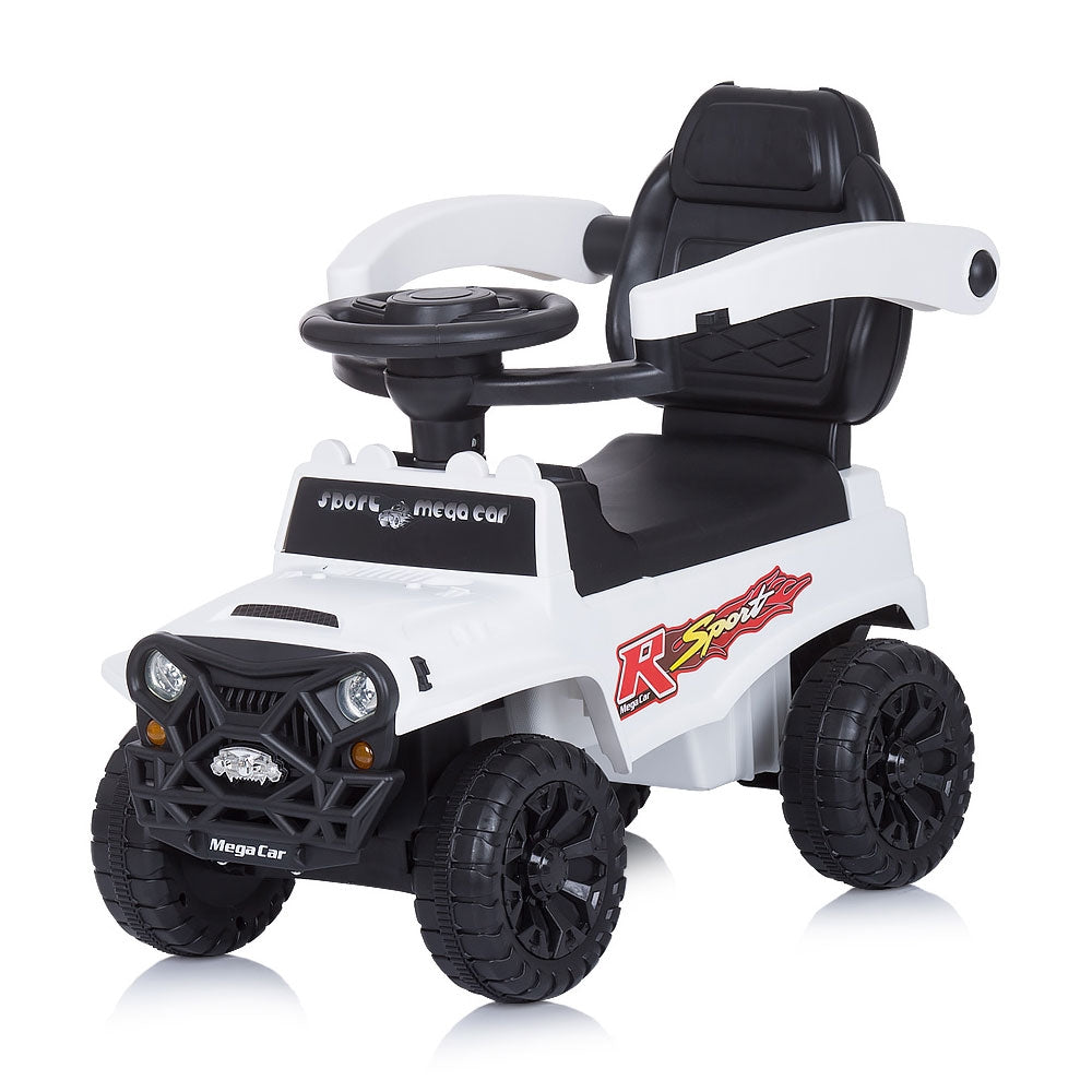 Masinuta de impins Chipolino Safari white cu maner si copertina