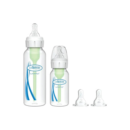 Pachet Biberoane Anti-Colici cu Gat Ingust, PP, MiniStarter ”Options Plus” �