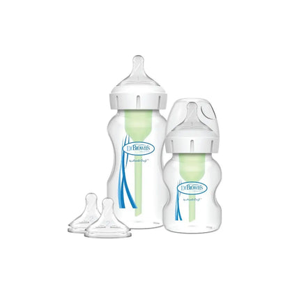 Pachet Biberoane Anti-Colici cu Gat Larg, PP, MiniStarter ”Options Plus” �