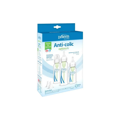 Pachet Biberoane din plastic, Anti-Colici cu Gat Ingust, Starter Kit BPA Free