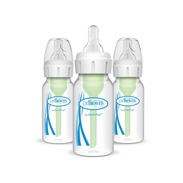Pachet Biberoane din plastic Anti-Colici cu Gat Ingust, 120 ml. 