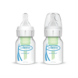 Pachet Biberoane din plastic, Anti-Colici cu Gat Ingust, 60 ml. â€Options Plusâ€ ï¿½ ptr. prematuri,  (2 pack), BPA Free