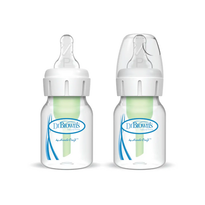 Pachet Biberoane din plastic, Anti-Colici cu Gat Ingust, 60 ml. â€Options Plusâ€ ï¿½ ptr. prematuri,  (2 pack), BPA Free