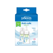 Pachet Biberoane din plastic, Anti-Colici cu Gat Ingust, 60 ml. â€Options Plusâ€ ï¿½ ptr. prematuri,  (2 pack), BPA Free