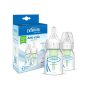 Pachet Biberoane din plastic, Anti-Colici cu Gat Ingust, 60 ml. â€Options Plusâ€ ï¿½ ptr. prematuri,  (2 pack), BPA Free