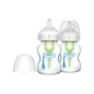 Pachet Biberoane Anti-Colici din sticla cu Gat Larg â€Options Plusâ€  150 ml. (2 pack)
