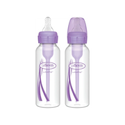 Pachet Biberoane din plastic, Anti-Colici cu Gat Ingust â€Options Plusâ€ ï¿½ de 250 ml. (2 pack) Violet
