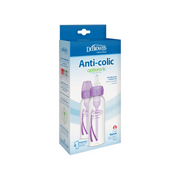 Pachet Biberoane din plastic, Anti-Colici cu Gat Ingust â€Options Plusâ€ ï¿½ de 250 ml. (2 pack) Violet