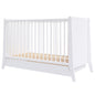 Patut copii din lemn Hubners Cosmo 120x60 cm alb cu sertar
