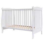 Patut copii din lemn Hubners Laura 120x60 cm alb