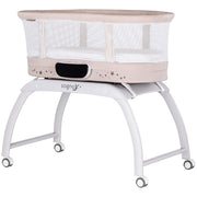 Patut cu leganare si cantar integrat Chipolino Sogno 2 in 1 macadamia