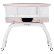 Patut cu leganare si cantar integrat Chipolino Sogno 2 in 1 macadamia