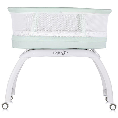 Patut cu leganare si cantar integrat Chipolino Sogno 2 in 1 pastel green