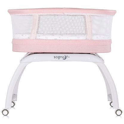 Patut cu leganare si cantar integrat Chipolino Sogno 2 in 1 pink